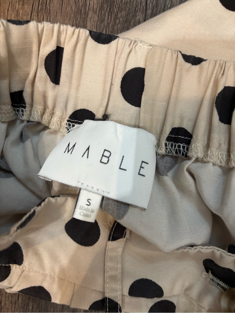 Mable Polka Dot shorts in Cream and Black - Picture 3 of 3